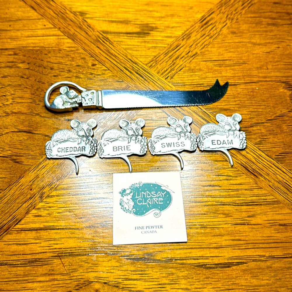 Cheese 🧀 Set Lindsay Clare Fine Pewter Collection